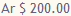 $ 200