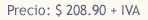 $ 208.90
