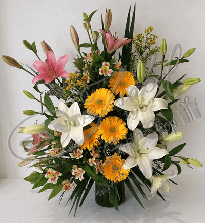 Arreglo de lilium y gerberas